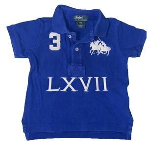 Polo by Ralph Lauren Big Pony Polo Shirt Blue LXVII baby 12M